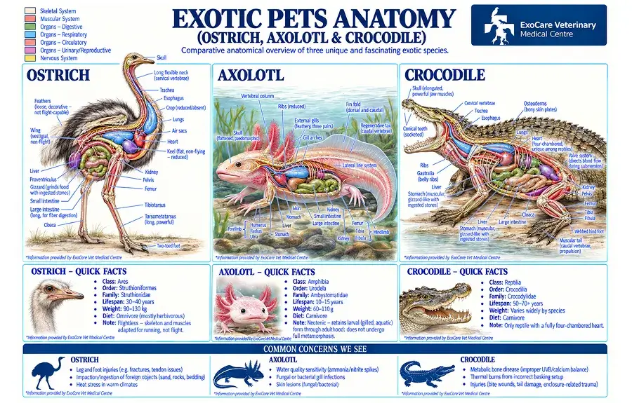 exotic animal anatomy exocare exotic vet subang jaya