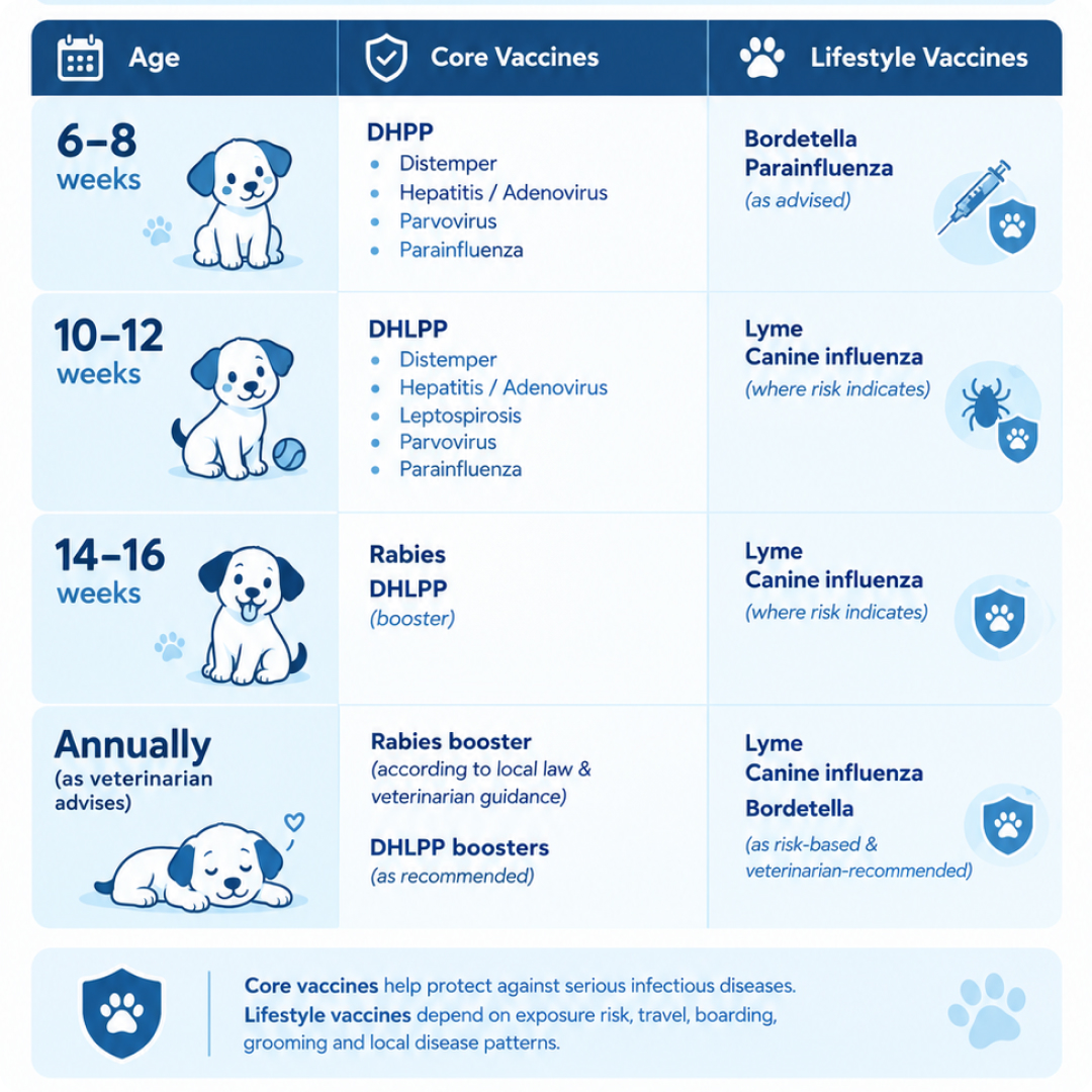 dog puppy vaccination schedule in subang jaya